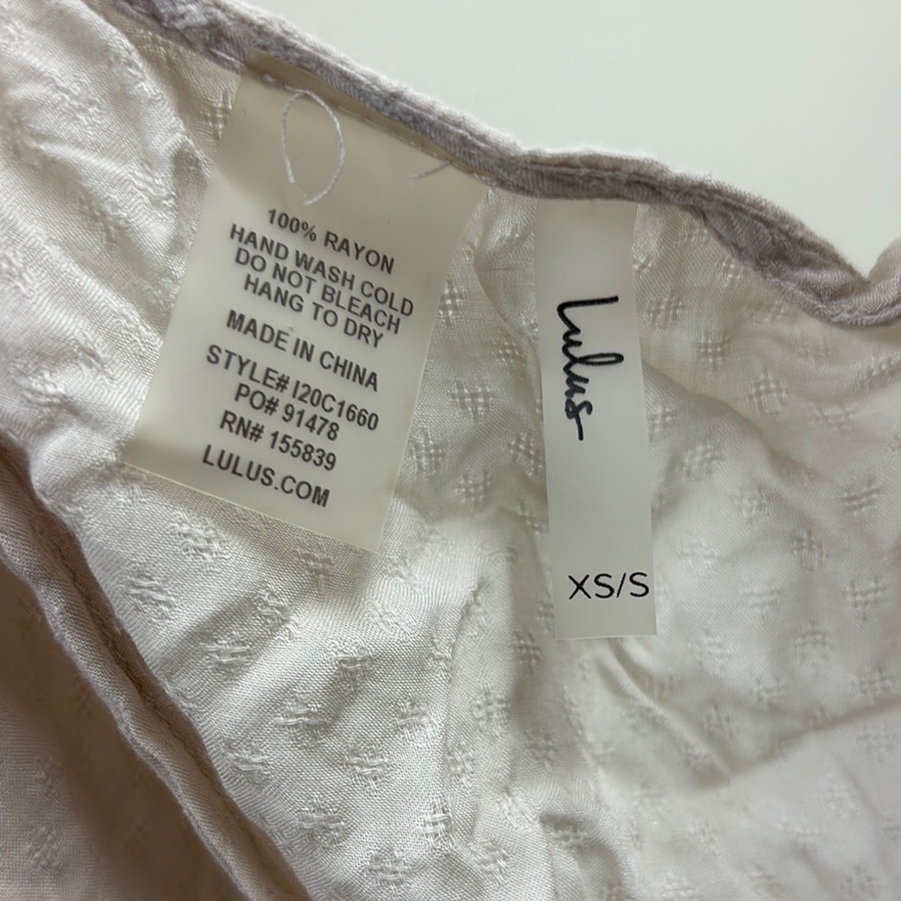 Lulu's Textured Cream Dress - Picture 2 of 3